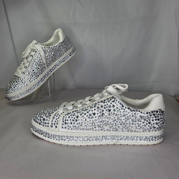 INC International Concepts Shoes - I.N.C. International Concepts Dazzlee Round Toe Sneakers - Silver
